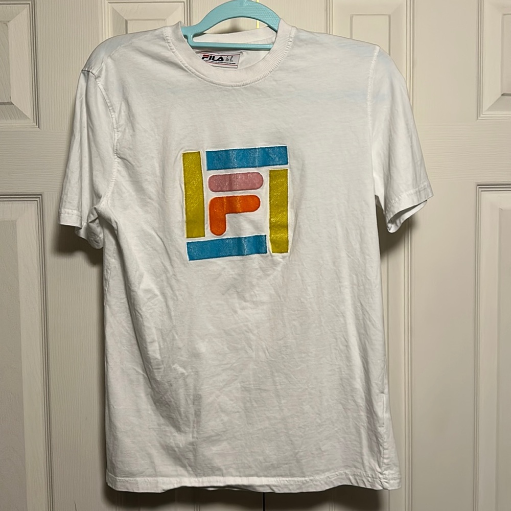 Fila Tshirt Velvet Fila Logo Tshirt
